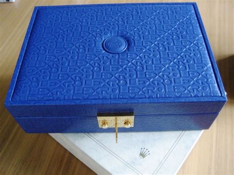 blue rolex jewelry box|genuine rolex boxes for sale.